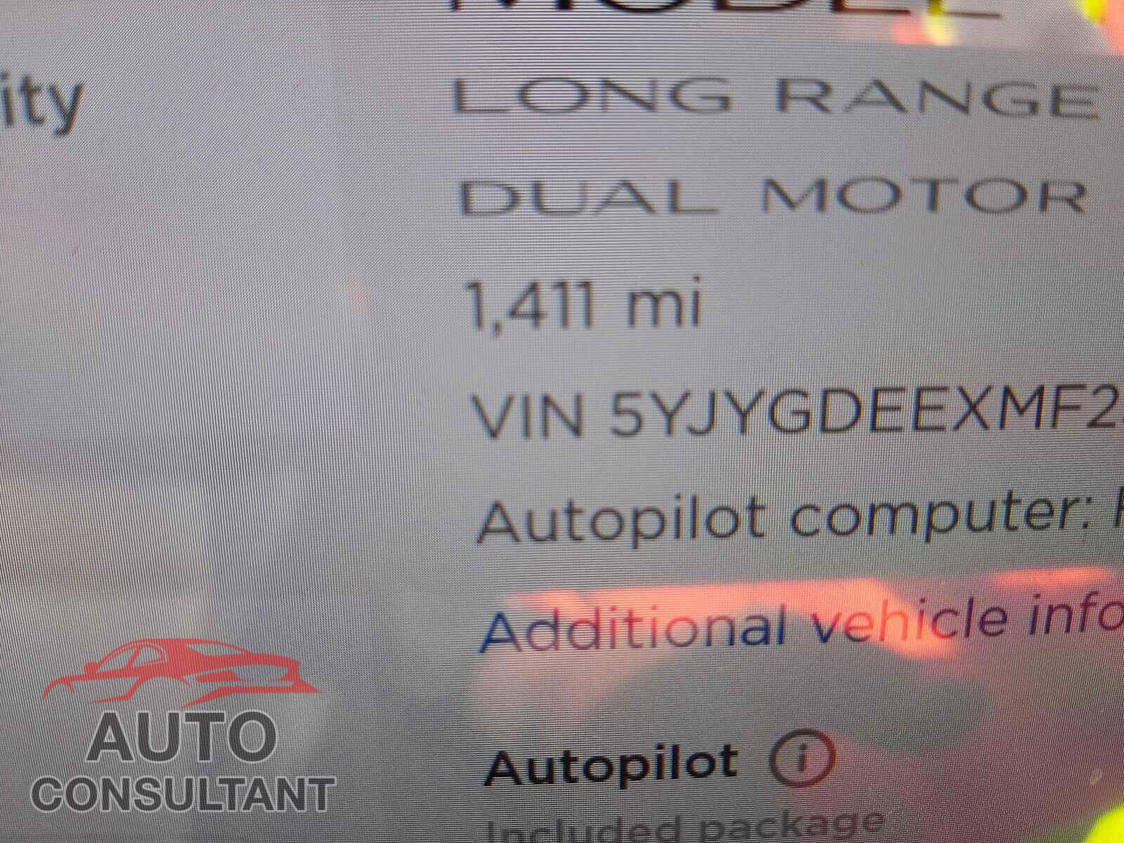 TESLA MODEL Y 2021 - 5YJYGDEEXMF259029