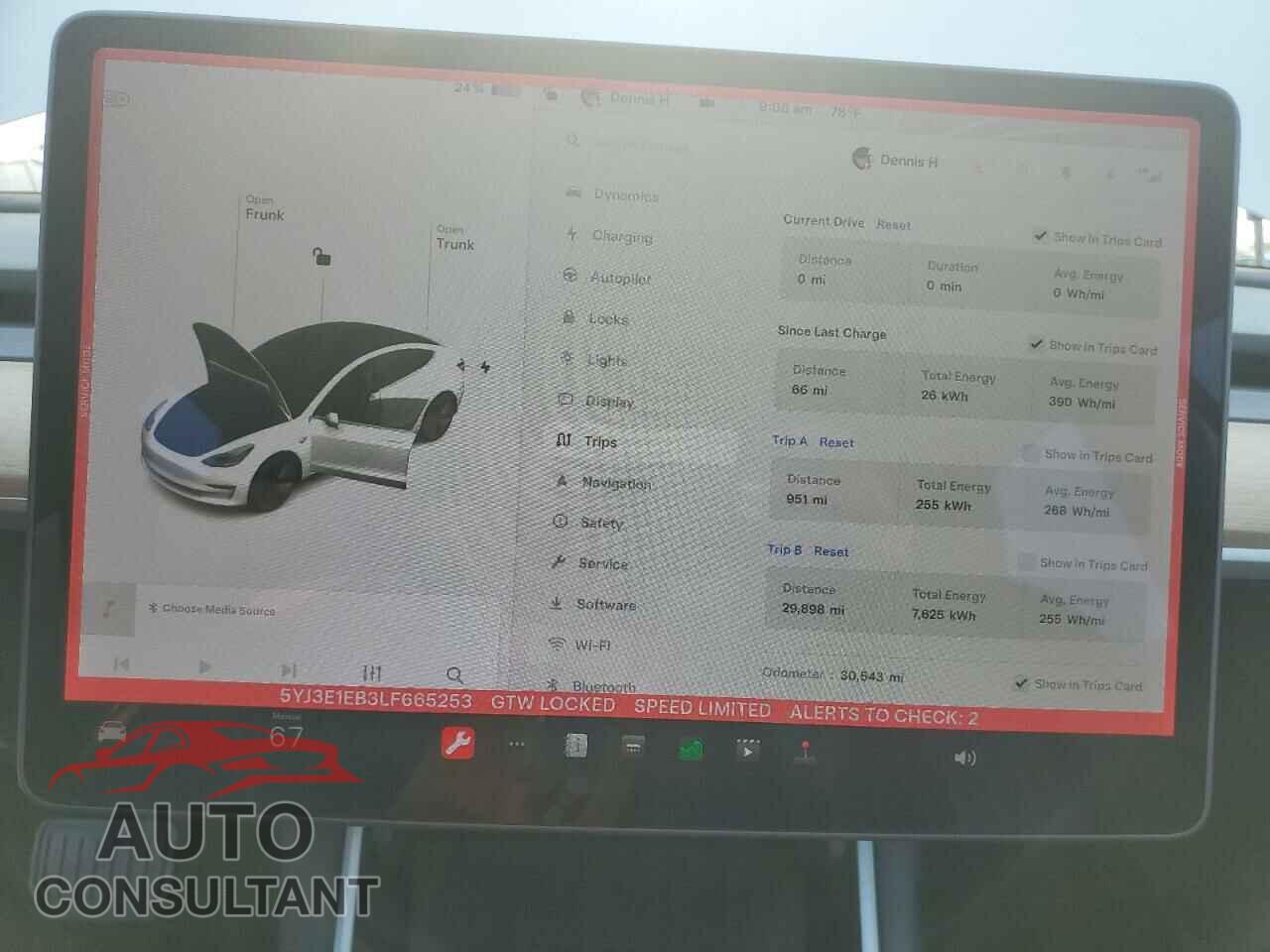 TESLA MODEL 3 2020 - 5YJ3E1EB3LF665253