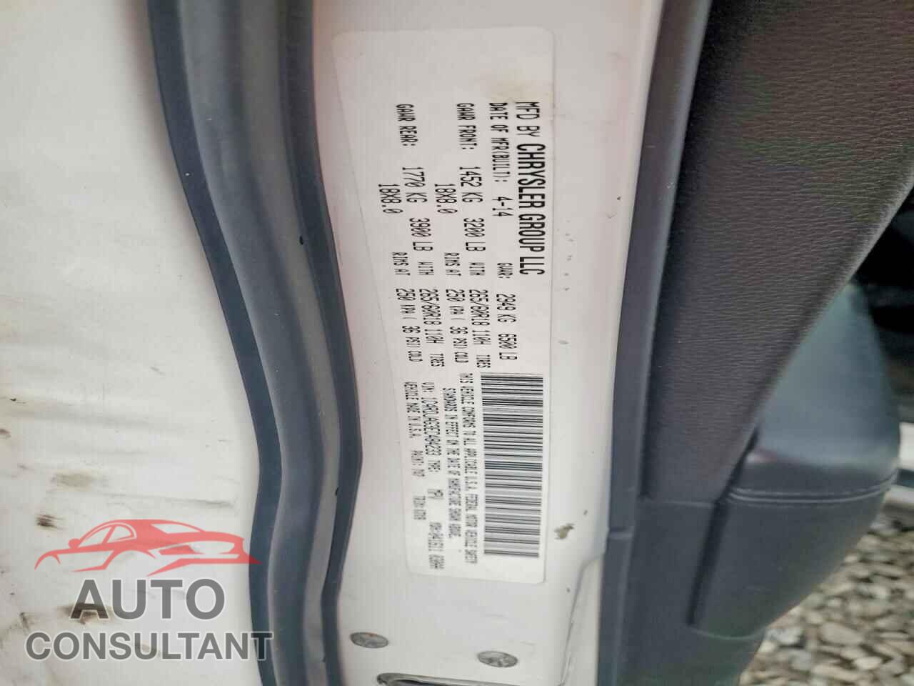 DODGE DURANGO 2014 - 1C4RDJAG3EC484233