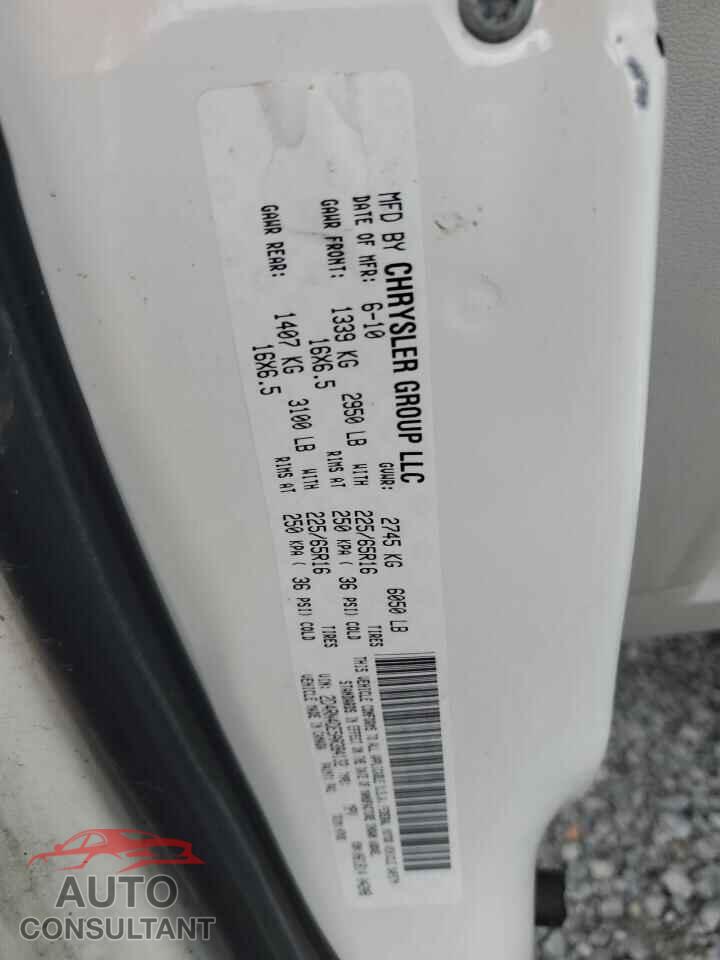 DODGE CARAVAN 2010 - 2D4RN4DE5AR384132
