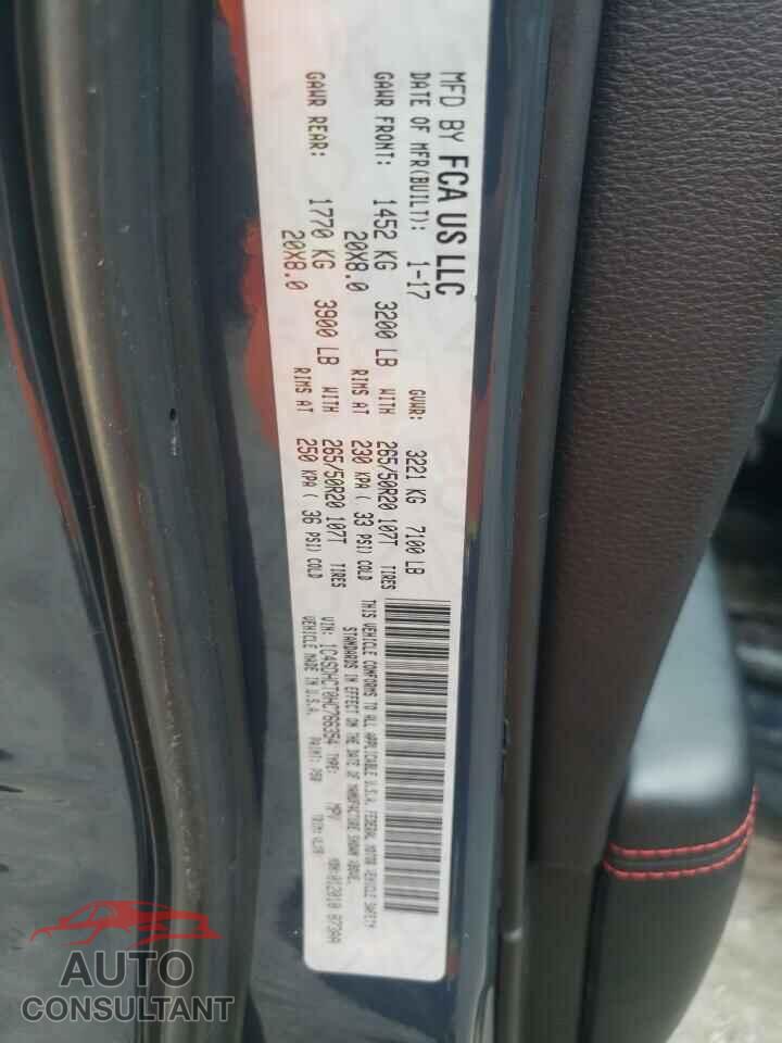 DODGE DURANGO 2017 - 1C4SDHCT0HC766354