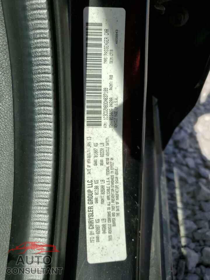 DODGE AVENGER 2013 - 1C3CDZAB3DN637189