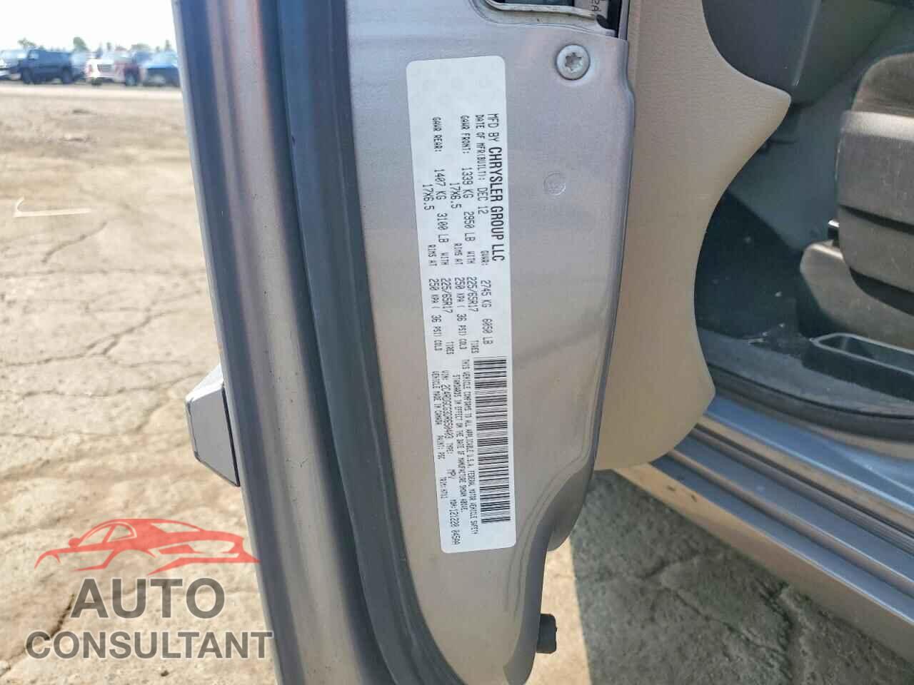 DODGE CARAVAN 2013 - 2C4RDGCG3DR650403