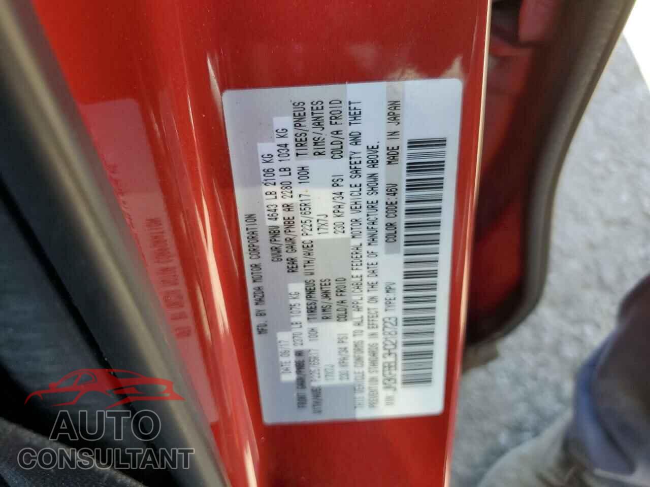 MAZDA CX-5 2017 - JM3KFBBL3H0218723