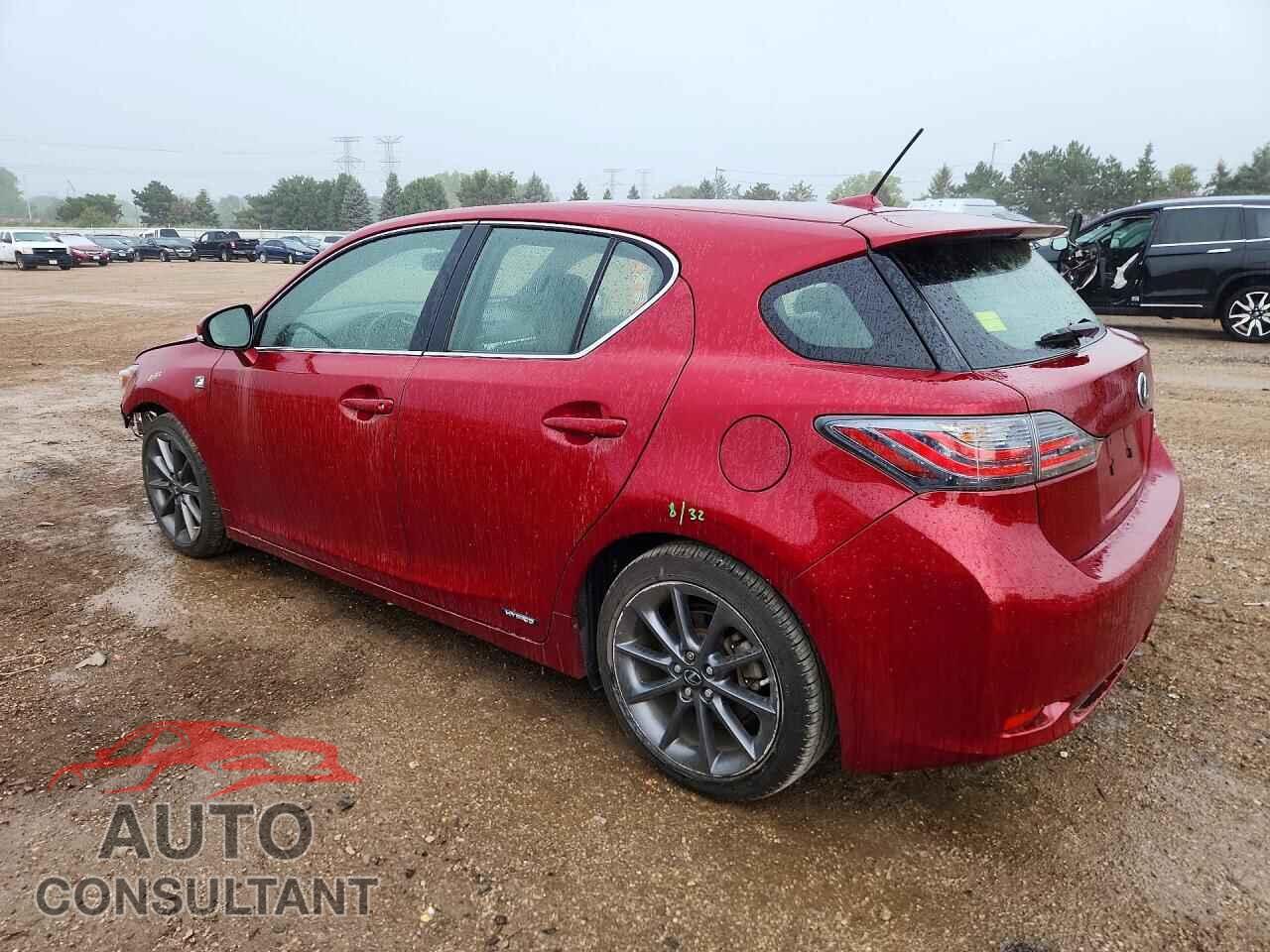 LEXUS CT 200 2012 - JTHKD5BH6C2068727