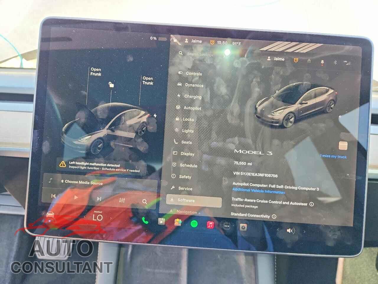 TESLA MODEL 3 2022 - 5YJ3E1EA3NF108756