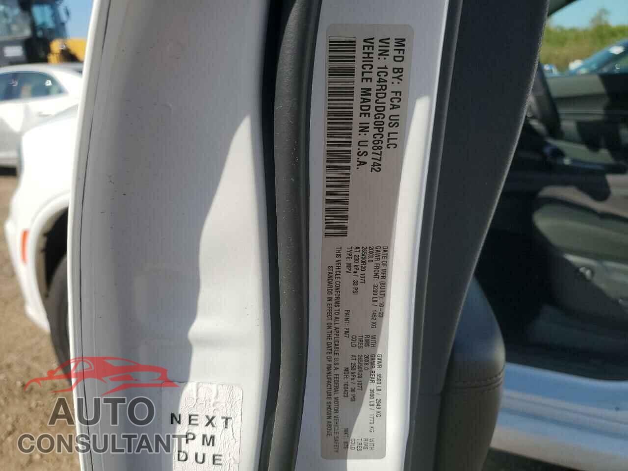 DODGE DURANGO 2023 - 1C4RDJDG0PC687742