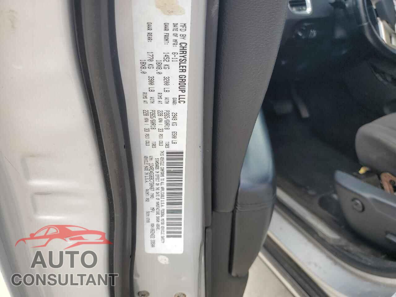 DODGE DURANGO 2011 - 1D4RD4GG6BC730487