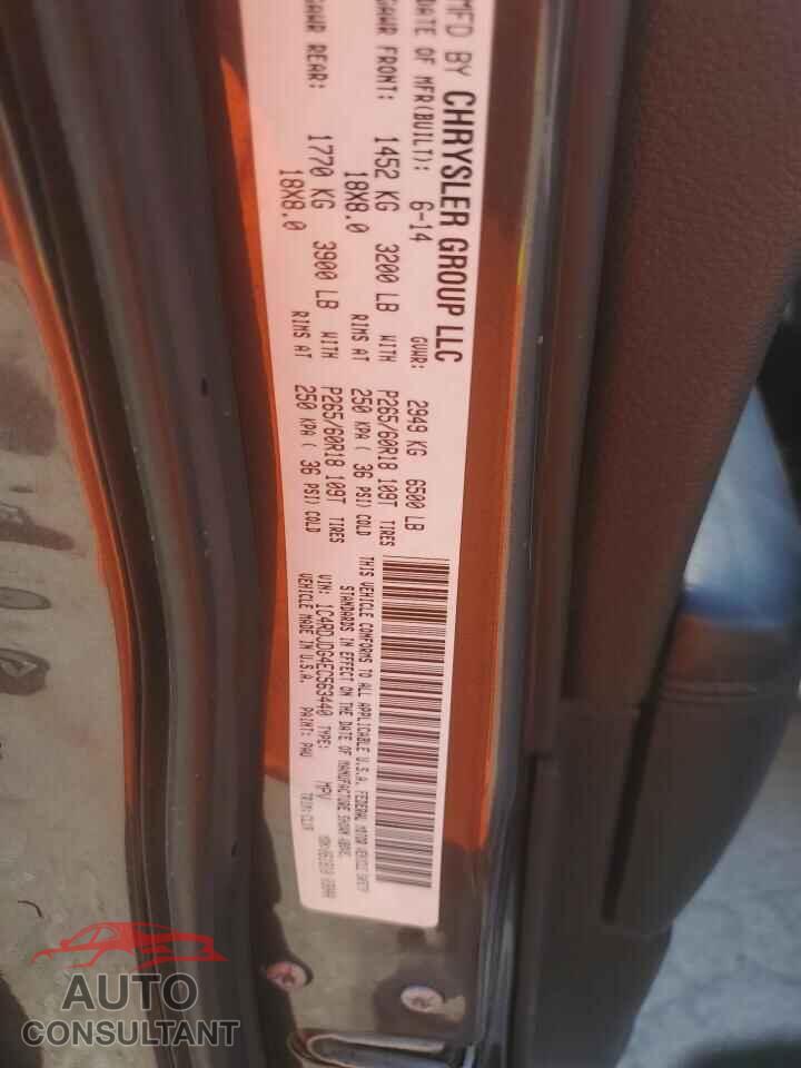 DODGE DURANGO 2014 - 1C4RDJDG4EC563440