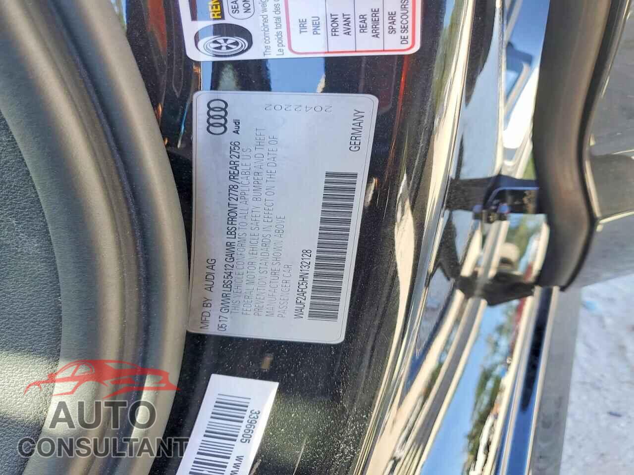 AUDI A6 2017 - WAUF2AFC5HN132128