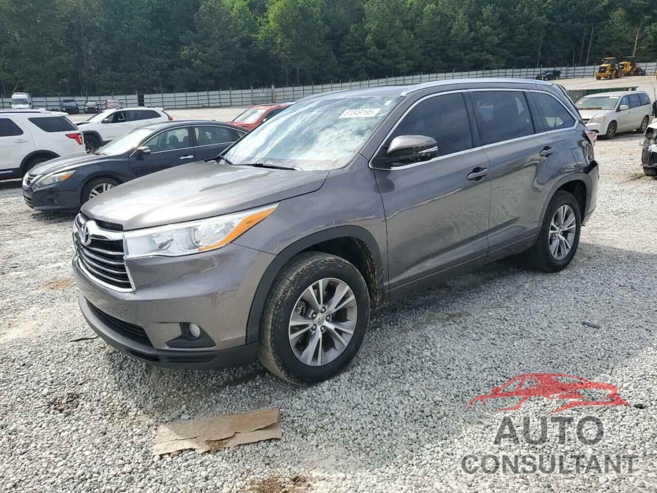 TOYOTA HIGHLANDER 2014 - 5TDKKRFH4ES019398