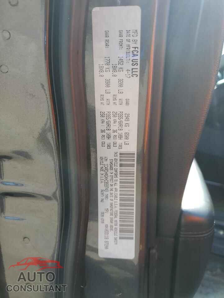DODGE DURANGO 2017 - 1C4RDHAGXHC859743