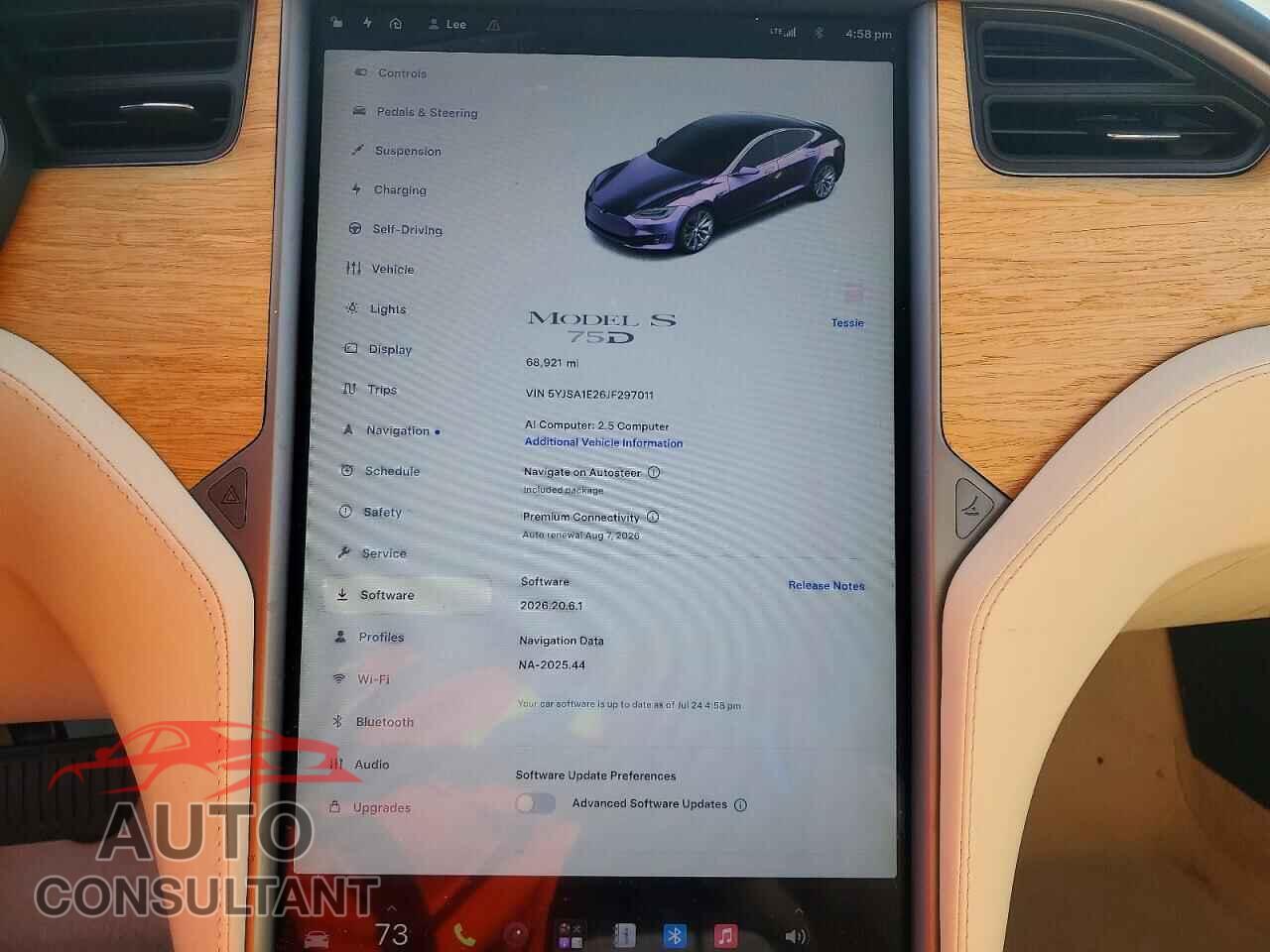 TESLA MODEL S 2018 - 5YJSA1E26JF297011