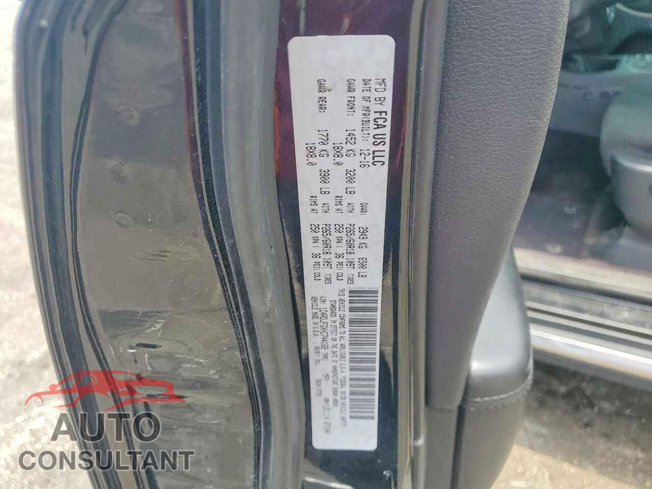 DODGE DURANGO 2017 - 1C4RDJFGXHC744169