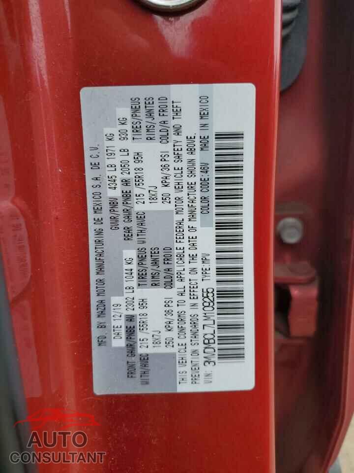 MAZDA CX30 2020 - 3MVDMBCL7LM109255