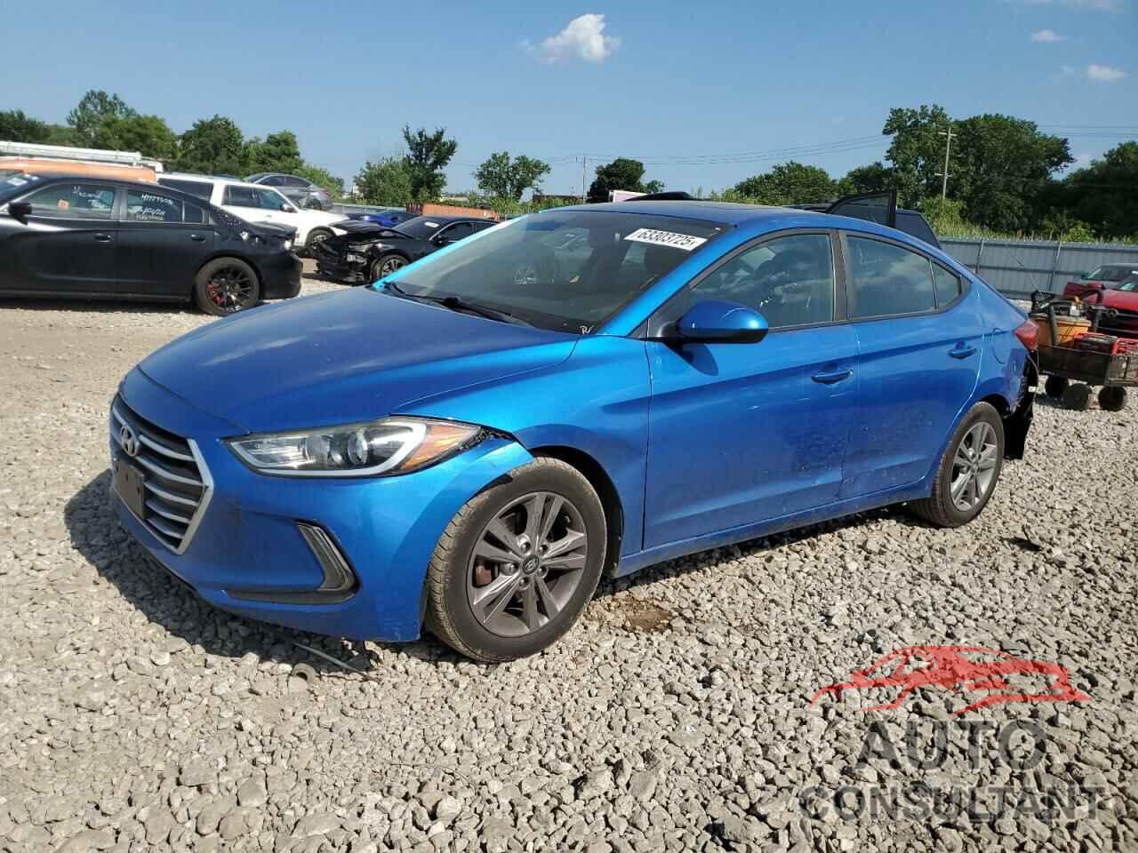 HYUNDAI ELANTRA 2017 - KMHD84LF5HU380504