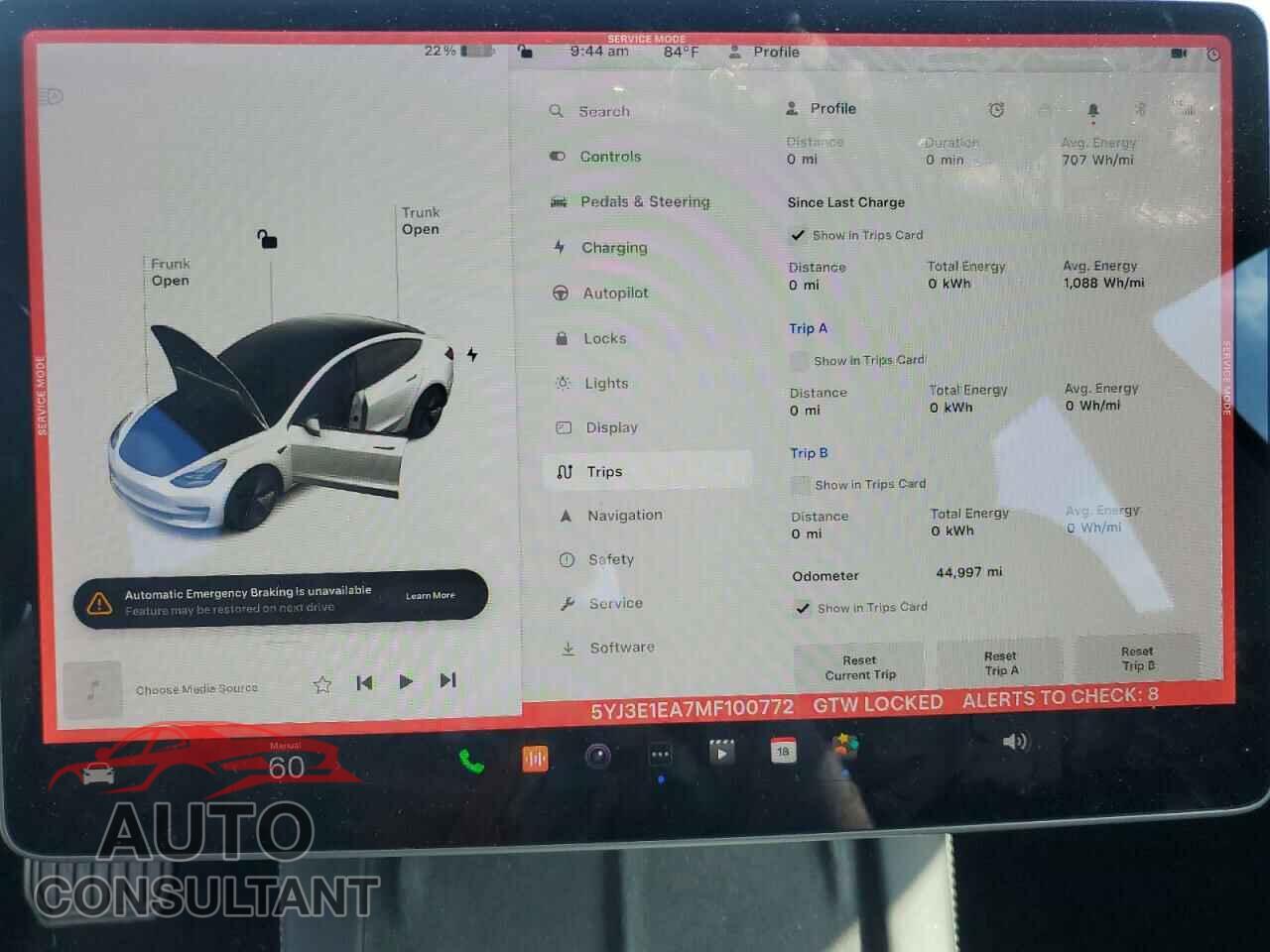 TESLA MODEL 3 2021 - 5YJ3E1EA7MF100772