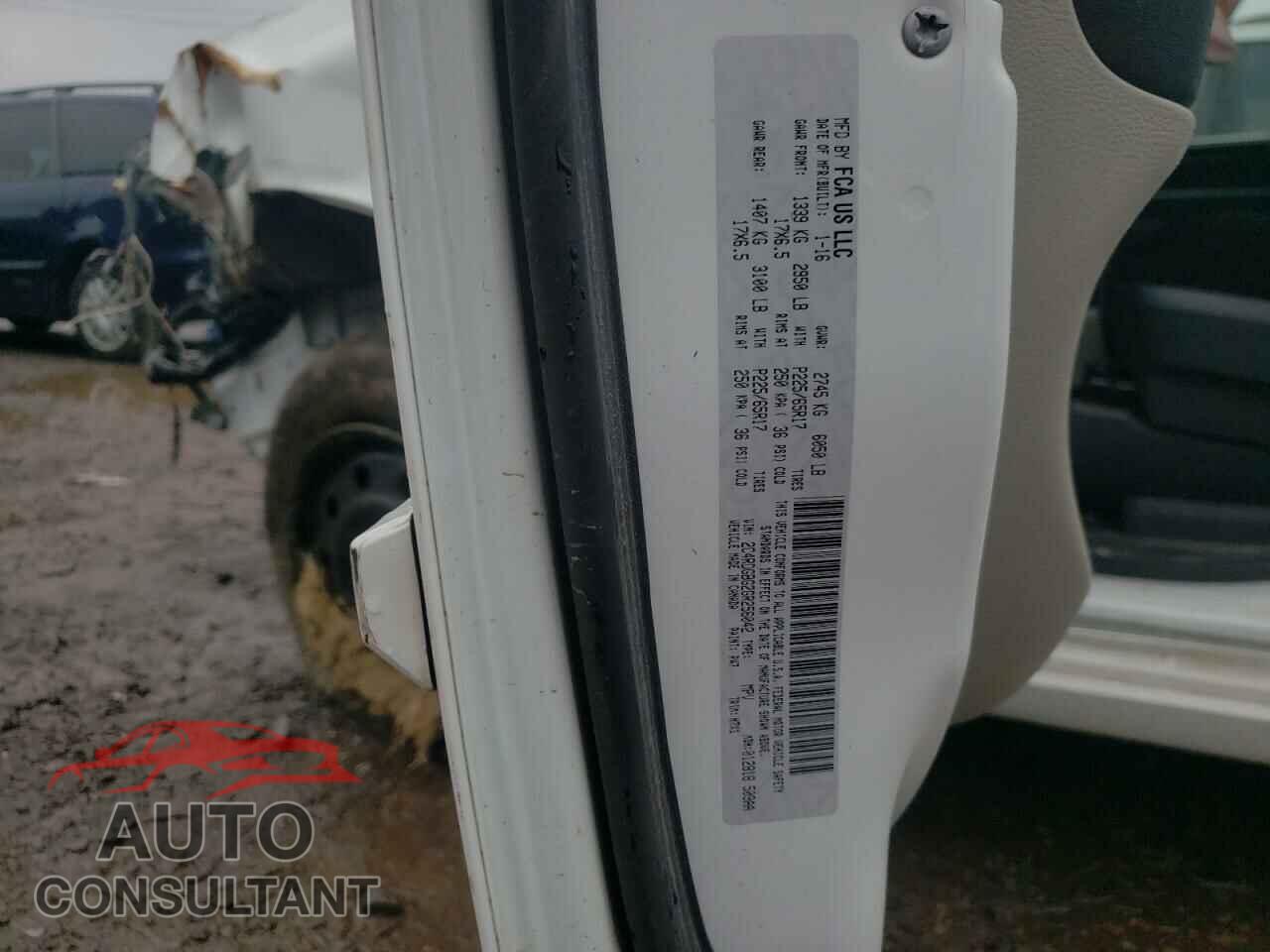 DODGE GRAND CARA 2016 - 2C4RDGBG2GR256042