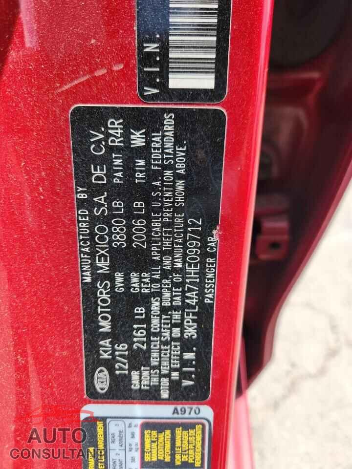 KIA FORTE 2017 - 3KPFL4A71HE099712