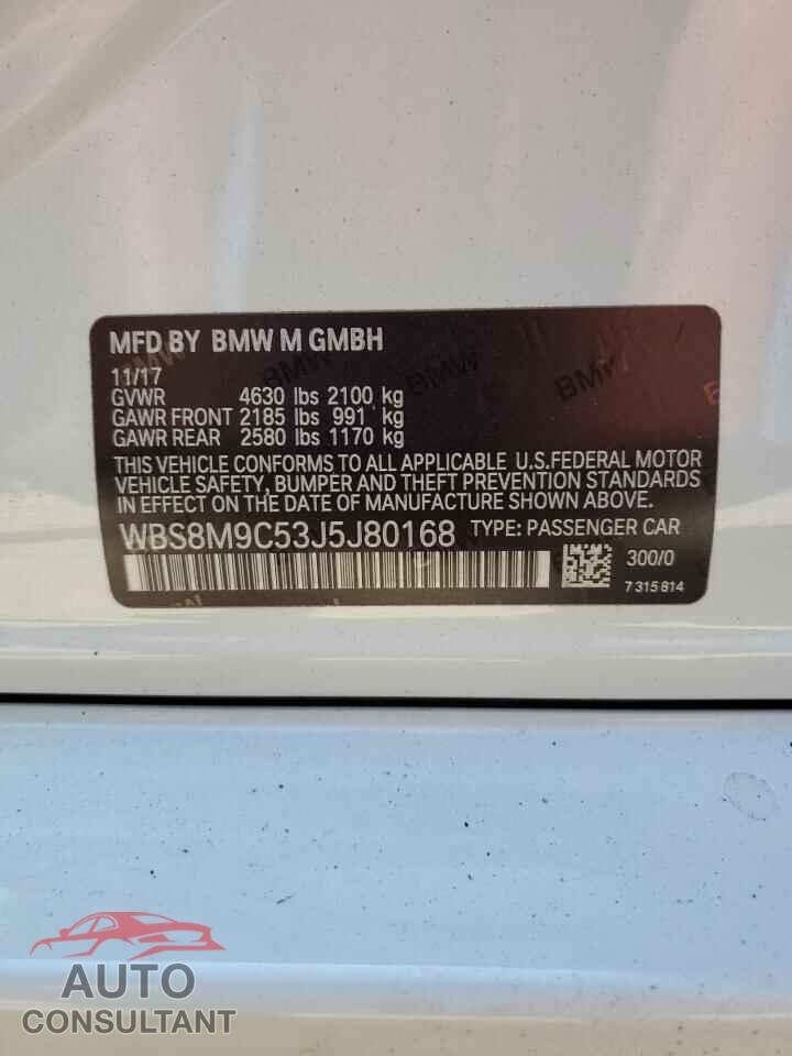 BMW M3 2018 - WBS8M9C53J5J80168