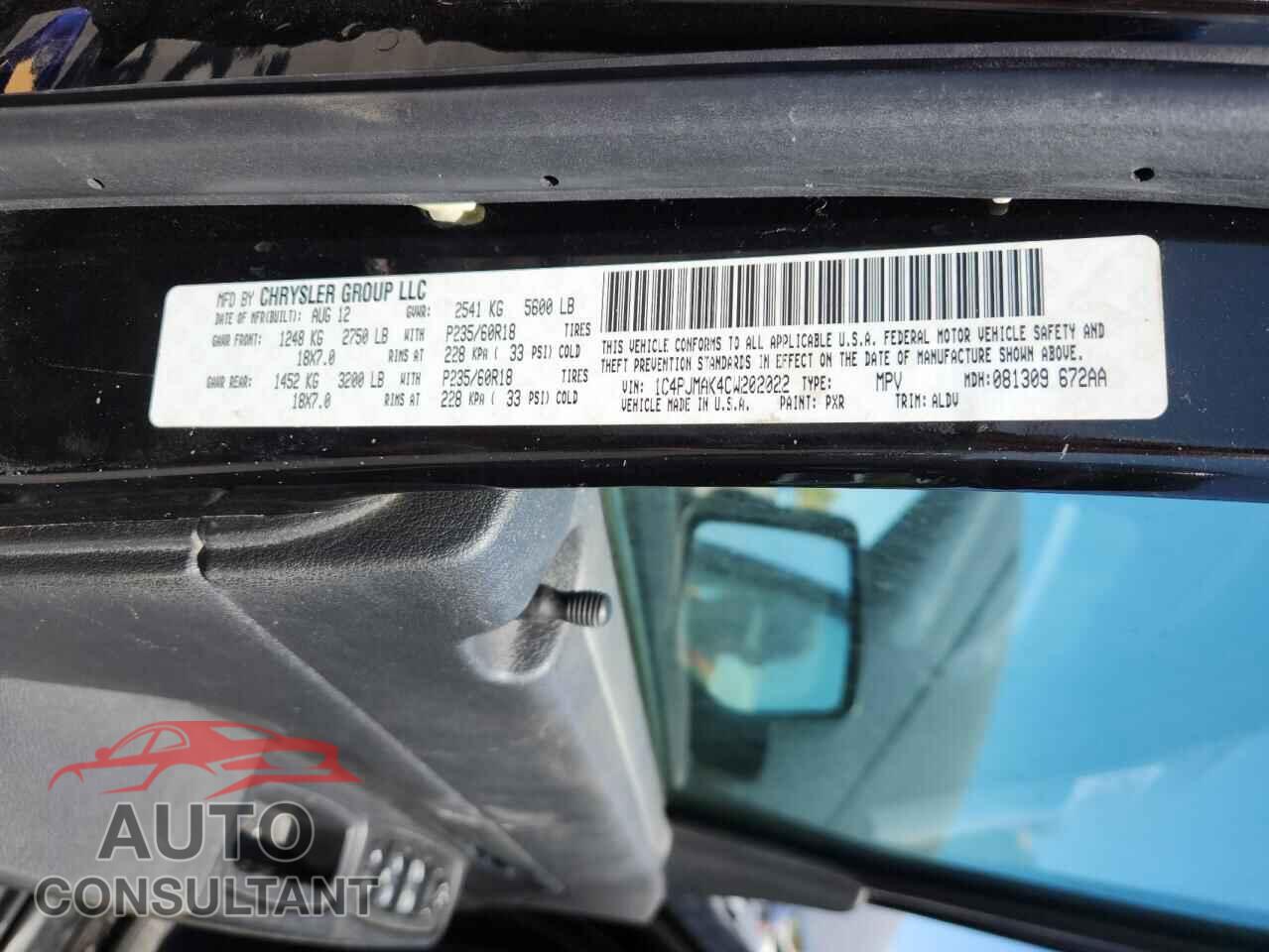 JEEP LIBERTY 2012 - 1C4PJMAK4CW202022