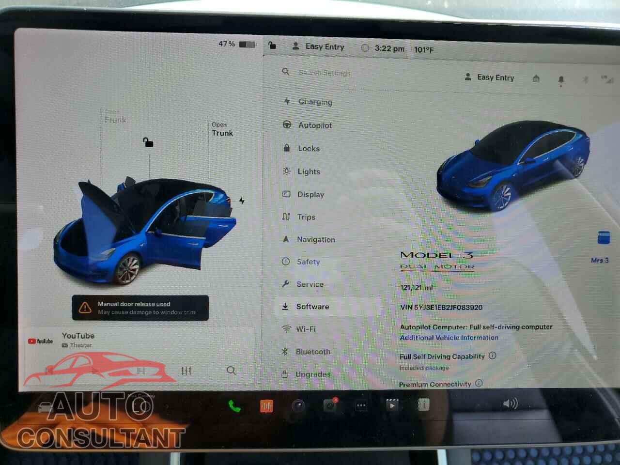 TESLA MODEL 3 2018 - 5YJ3E1EB2JF083920