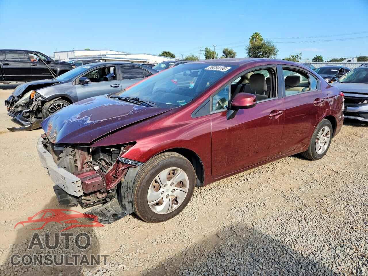 HONDA CIVIC 2013 - 19XFB2F57DE263358