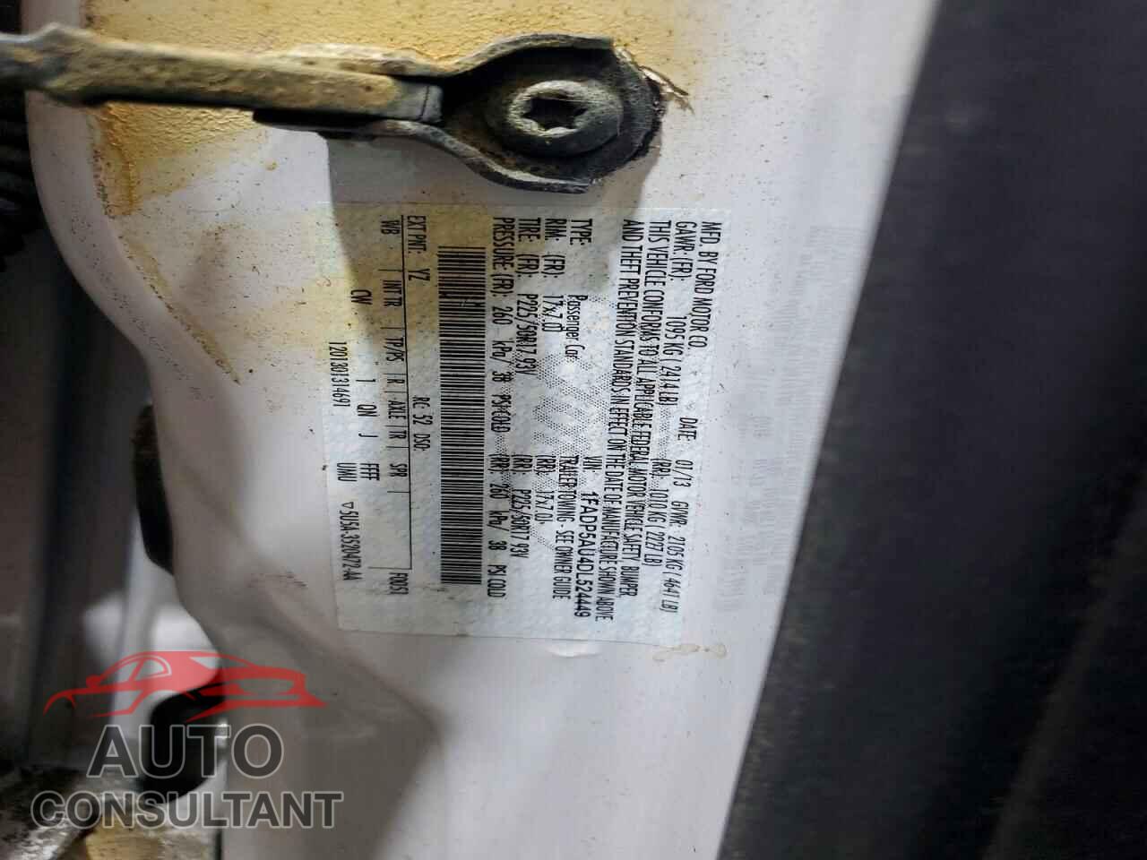 FORD CMAX 2013 - 1FADP5AU4DL524449