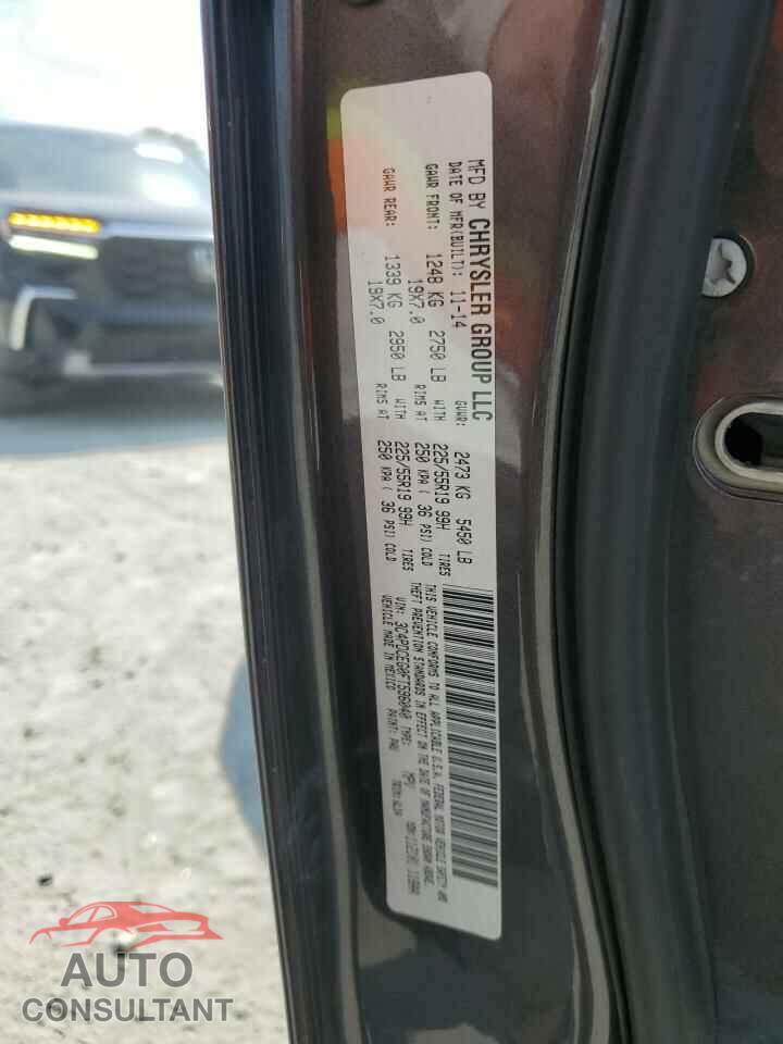 DODGE JOURNEY 2015 - 3C4PDCEG0FT596040