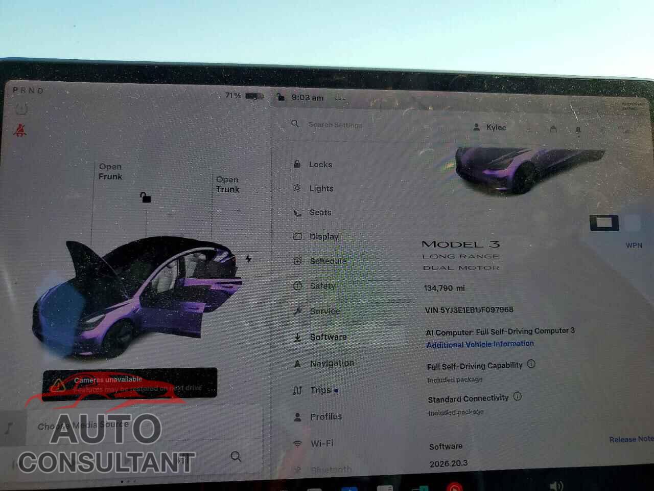 TESLA MODEL 3 2018 - 5YJ3E1EB1JF097968