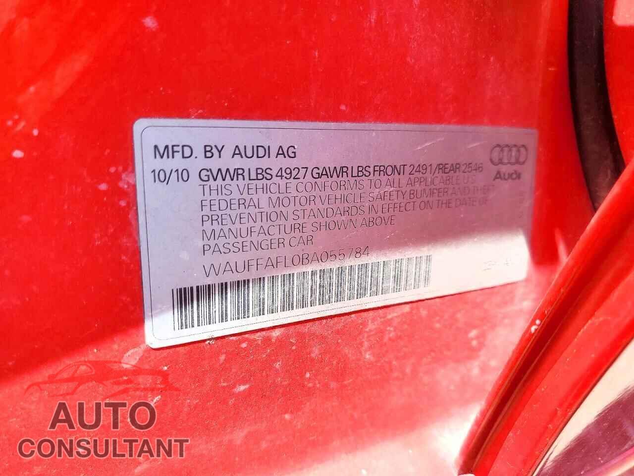 AUDI A4 2011 - WAUFFAFL0BA055784
