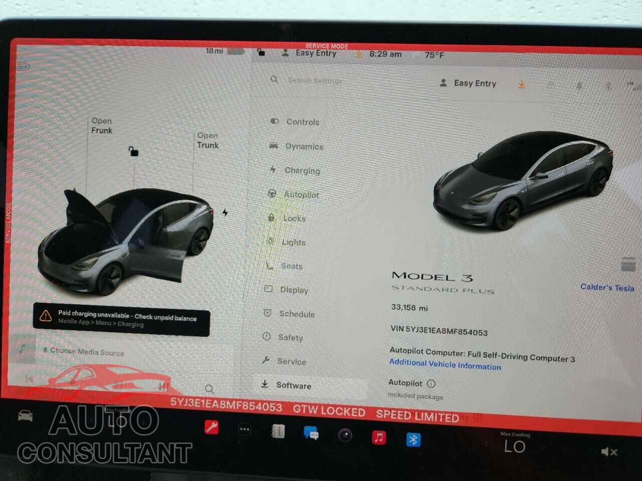 TESLA MODEL 3 2021 - 5YJ3E1EA8MF854053