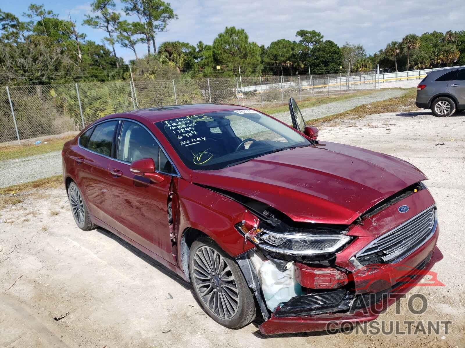 FORD FUSION 2018 - 3FA6P0HDXJR126984
