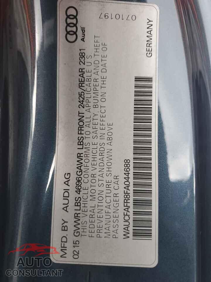 AUDI A5 2015 - WAUCFAFR8FA044688