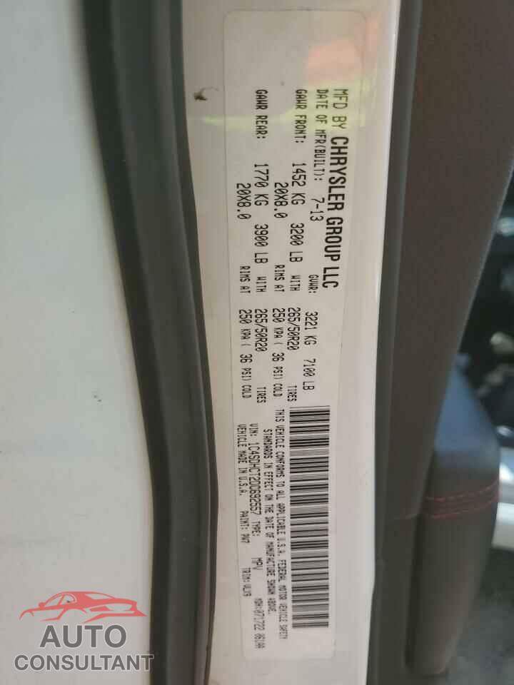 DODGE DURANGO 2013 - 1C4SDHCT2DC692557