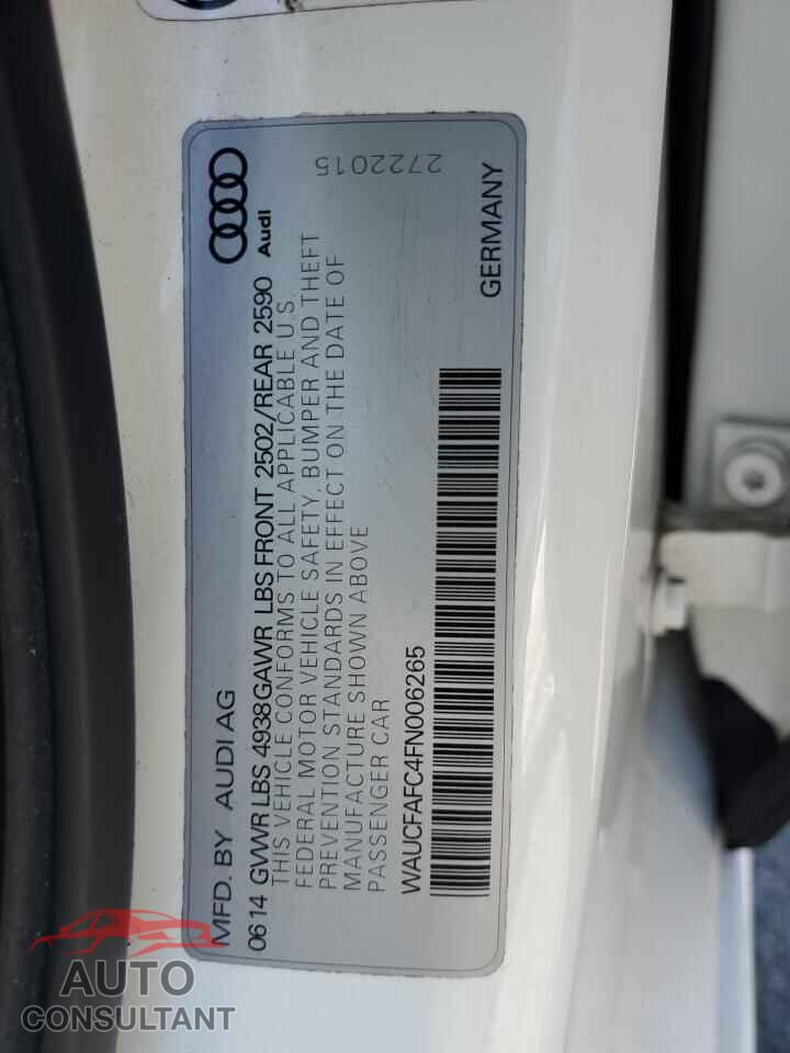 AUDI A6 2015 - WAUCFAFC4FN006265