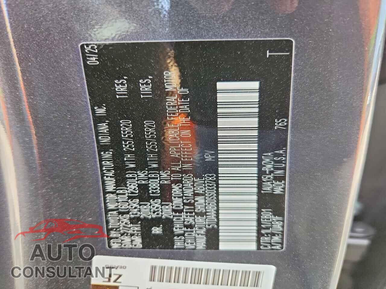 LEXUS UNKNOWN 2025 - 5TDAAAB60SS033783