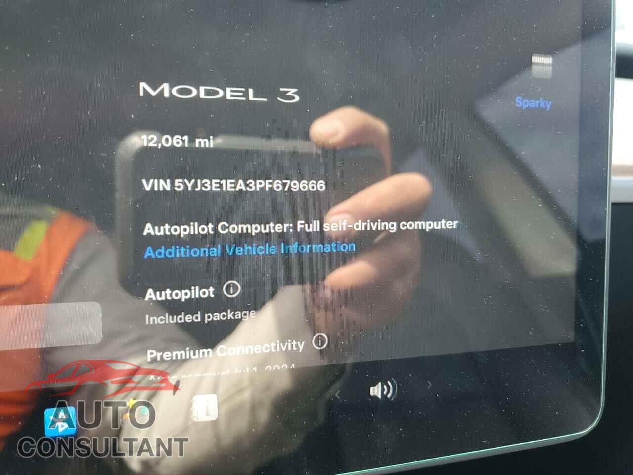 TESLA MODEL 3 2023 - 5YJ3E1EA3PF679666