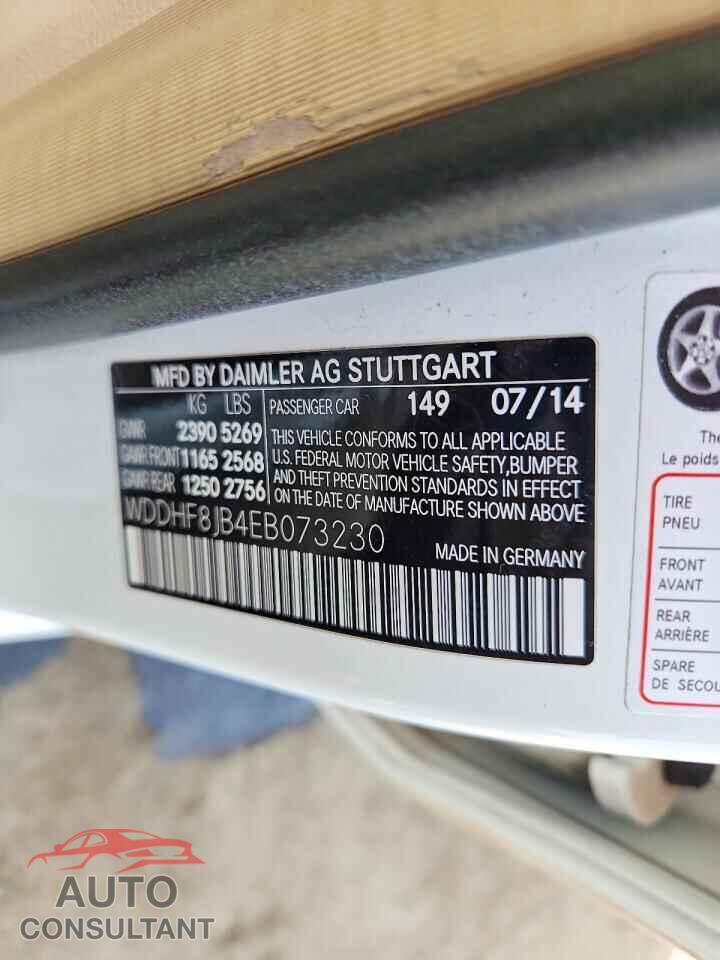 MERCEDES-BENZ E-CLASS 2014 - WDDHF8JB4EB073230