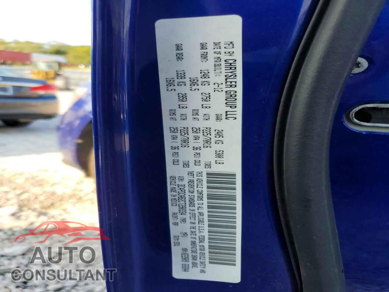 DODGE JOURNEY 2012 - 3C4PDCAB2CT290334