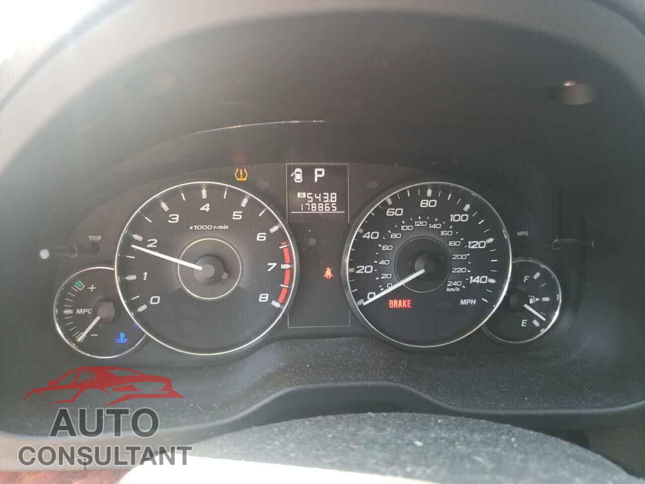 SUBARU OUTBACK 2012 - 4S4BRBKC2C3200944