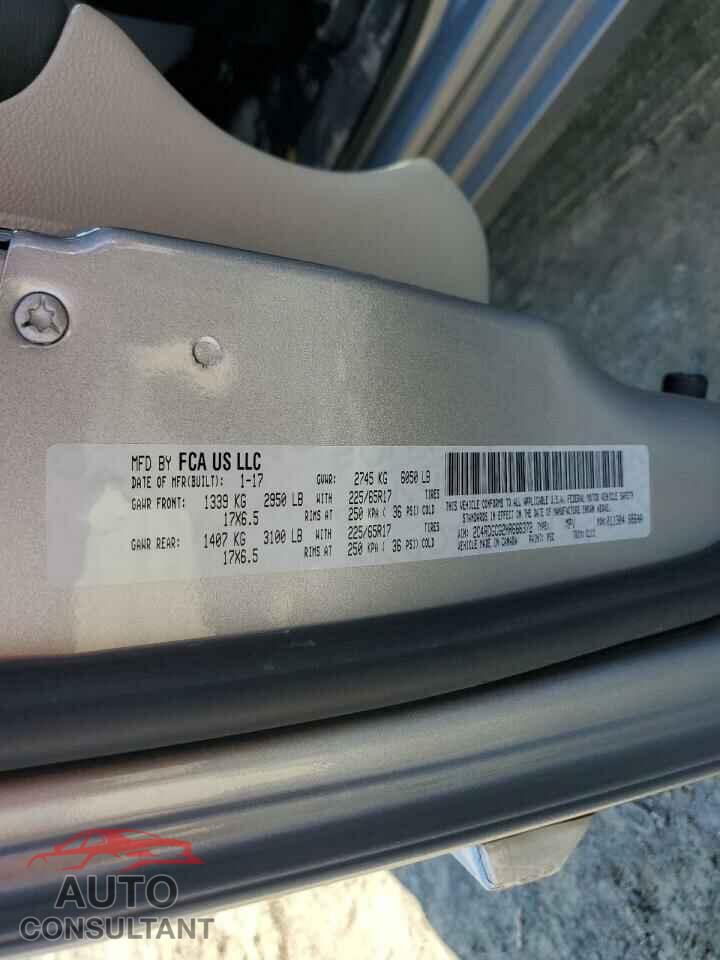 DODGE CARAVAN 2017 - 2C4RDGCG2HR666372