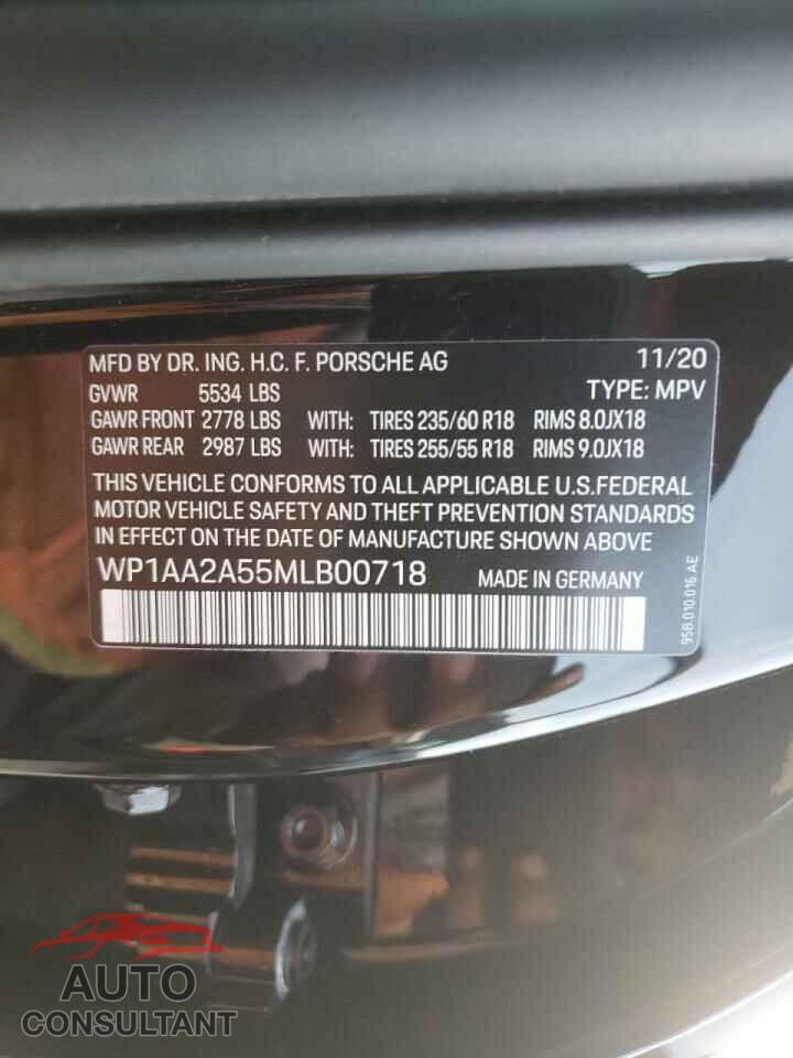 PORSCHE MACAN 2021 - WP1AA2A55MLB00718