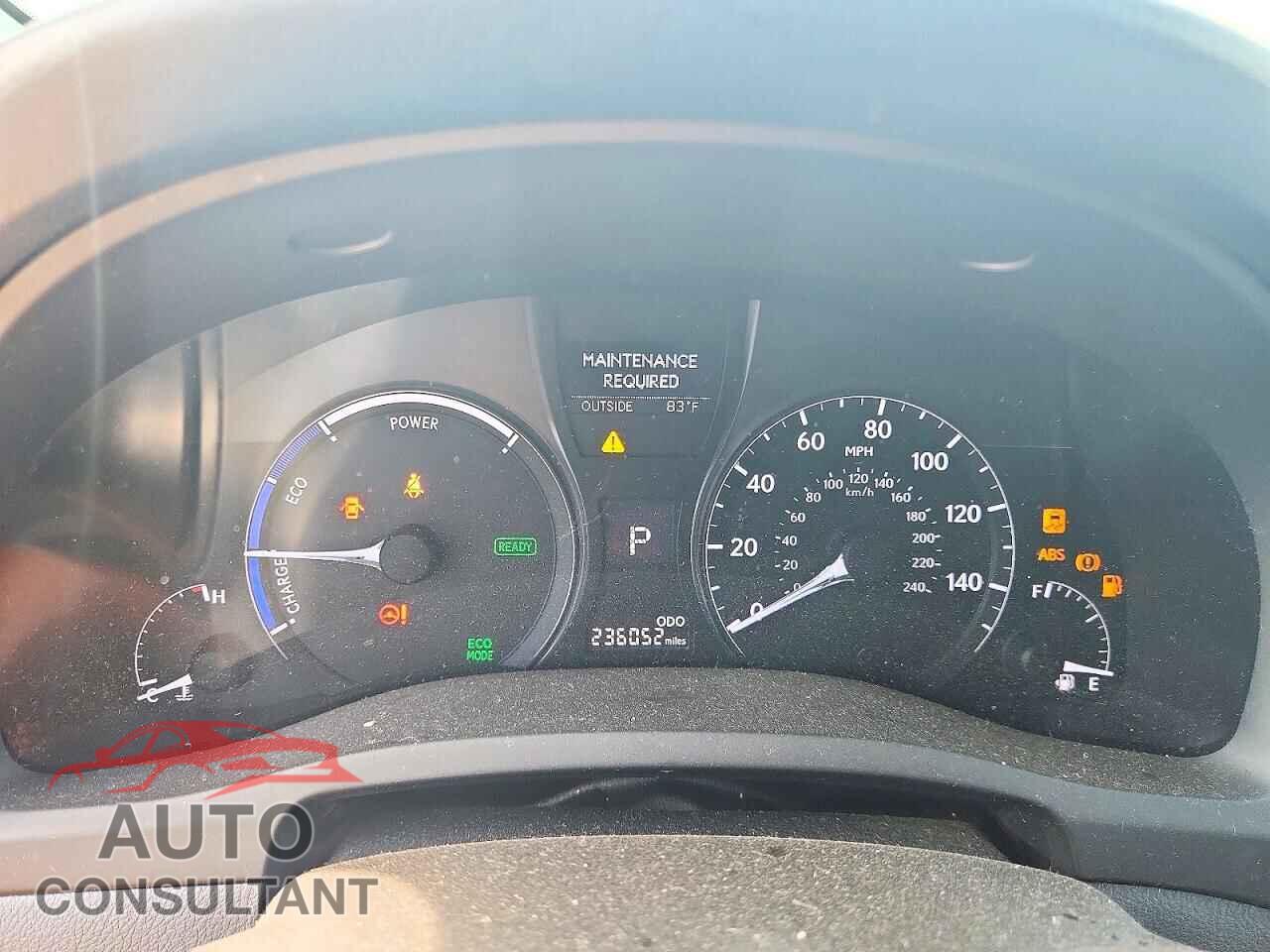 LEXUS RX450 2013 - JTJBC1BA6D2052185