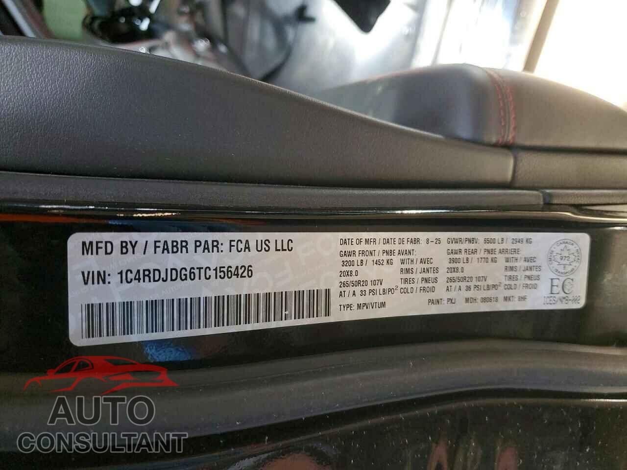 DODGE DURANGO 2026 - 1C4RDJDG6TC156426