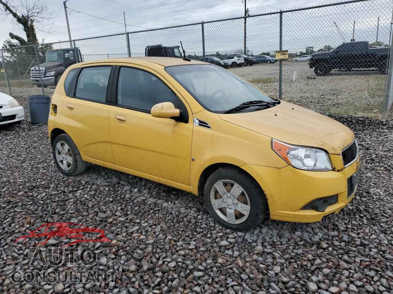 CHEVROLET AVEO 2009 - KL1TD66E59B643198