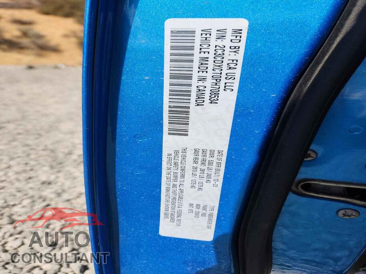 DODGE CHARGER 2023 - 2C3CDXCT0PH708534