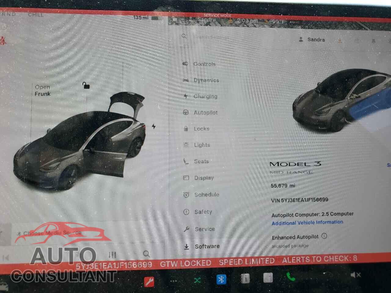 TESLA MODEL 3 2018 - 5YJ3E1EA1JF156699