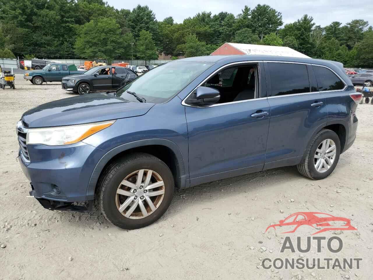 TOYOTA HIGHLANDER 2014 - 5TDZARFH3ES007681