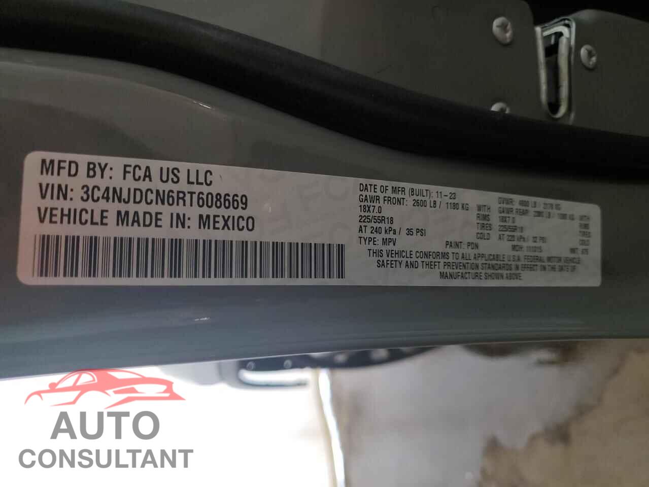 JEEP COMPASS 2024 - 3C4NJDCN6RT608669